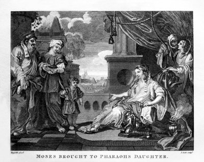 Moisés llevado a la hija del faraón de William Hogarth