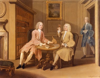 El Sr. Woodbridge y el Capitán Holland de William Hogarth