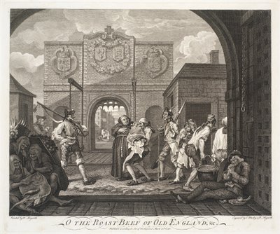 Oh el Asado de Res de la Vieja Inglaterra de William Hogarth
