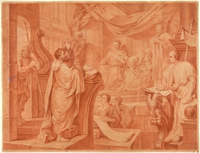 Pablo ante Félix de William Hogarth
