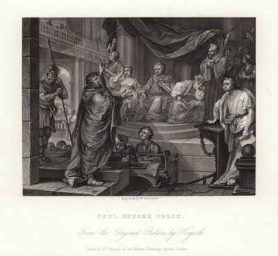Pablo ante Félix de William Hogarth