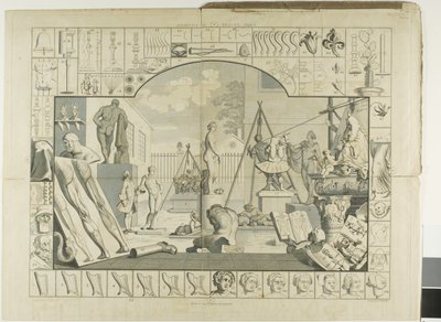 Placa uno, de El análisis de la belleza de William Hogarth