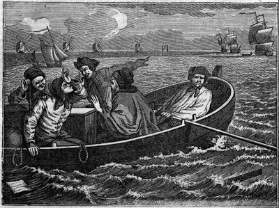 Placa tomada de una serie de 12 grabados por William Hogarth (1697-1764), ilustrador británico, titulada 