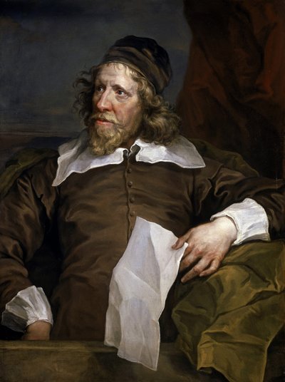 Retrato de Inigo Jones (1573-1652), escenógrafo y arquitecto, introdujo la arquitectura renacentista en la corte real británica, tras estancias en Francia e Italia. de William Hogarth