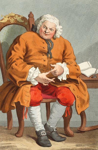 Retrato de Simon Fraser, Lord Lovat, 25 de agosto de 1746, ilustración de 