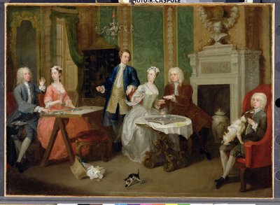 Retrato de una familia, 1730s de William Hogarth