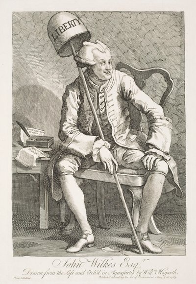 Retrato de John Wilkes, Esquire de William Hogarth