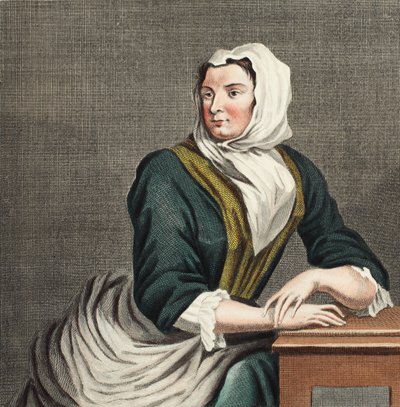Sarah Malcolm en la prisión de Newgate, ilustración de 