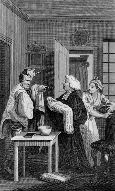 Segundo frontispicio de Tristram Shandy por William Hogarth de William Hogarth
