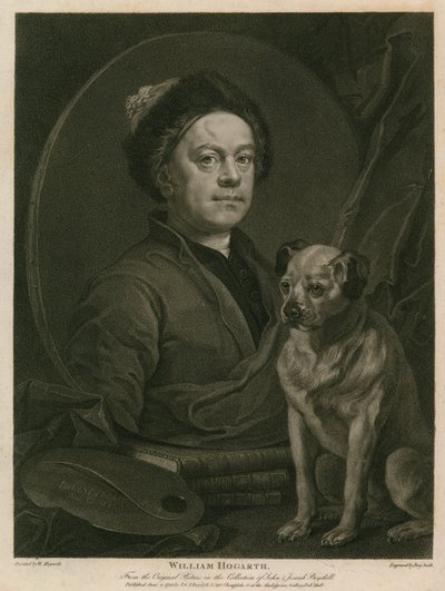 Autorretrato de William Hogarth de William Hogarth
