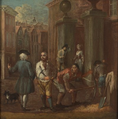 Señal para un pavimento de William Hogarth