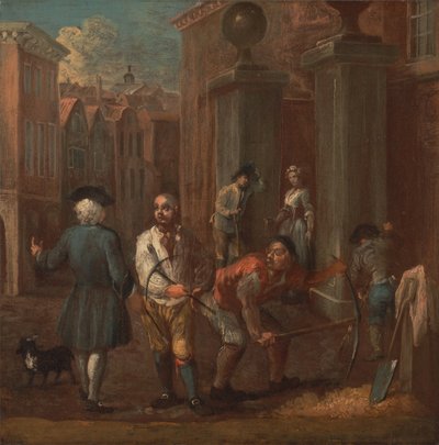 Letrero para un pavimentador de William Hogarth