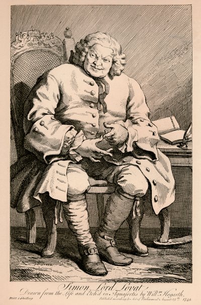 Simón, Lord Lovat, 1746 de William Hogarth