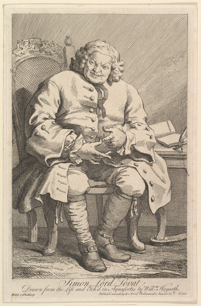 Simon Lord Lovat, 1746 de William Hogarth