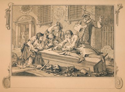 Boceto para Industria y Ociosidad - Placa III, 1747 de William Hogarth