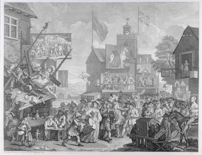 Feria de Southwark, 1733 de William Hogarth