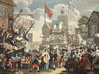 Feria de Southwark, 1733, ilustración de 