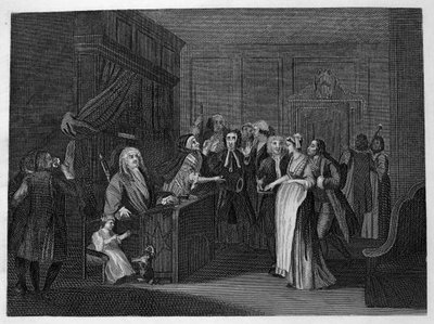 Jurando a un niño de William Hogarth