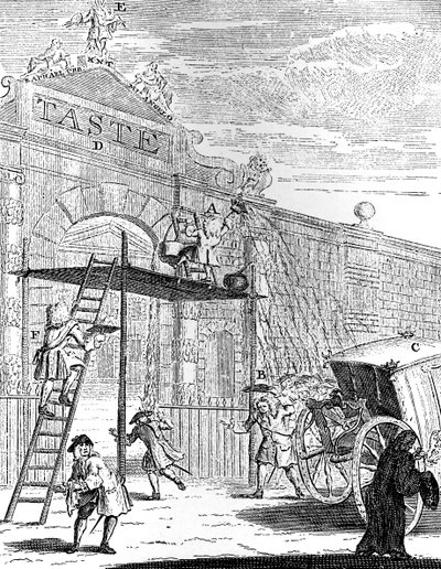 Gusto: La Puerta de Burlington House, 1731 de William Hogarth