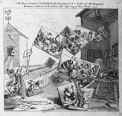 La Batalla de las Imágenes, 1745 de William Hogarth
