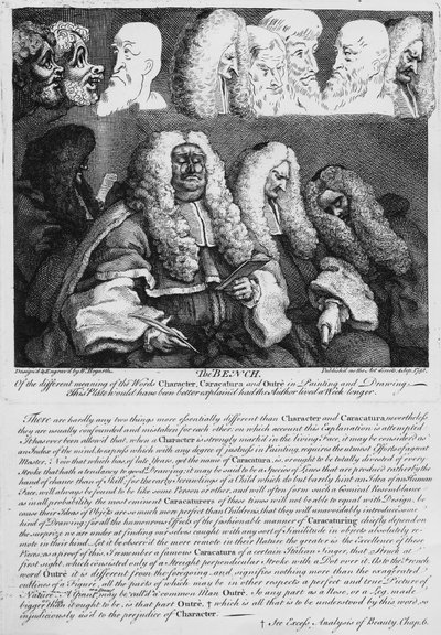 El banco, 1758 de William Hogarth