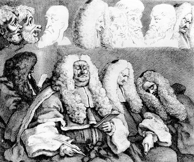 El banco, 1758 de William Hogarth