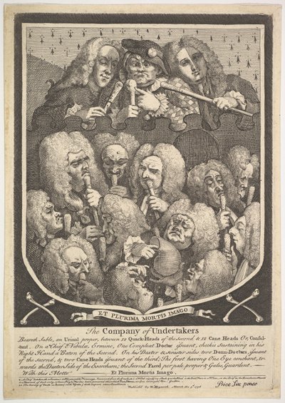 La compañía de los enterradores de William Hogarth