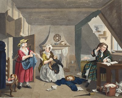 El poeta angustiado, ilustración de 