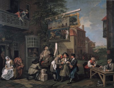 La elección II: Buscando votos, 1754-55 de William Hogarth