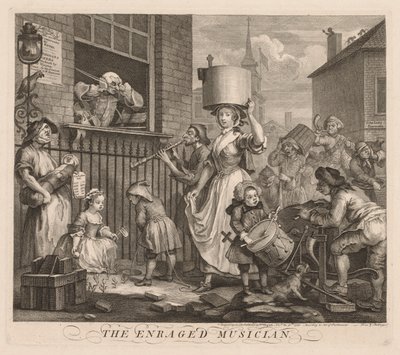 The Enraged Musician de William Hogarth