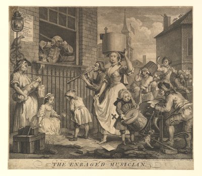 El Músico Enfurecido, 30 de noviembre de 1741 de William Hogarth
