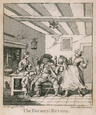 El regreso del granjero de William Hogarth