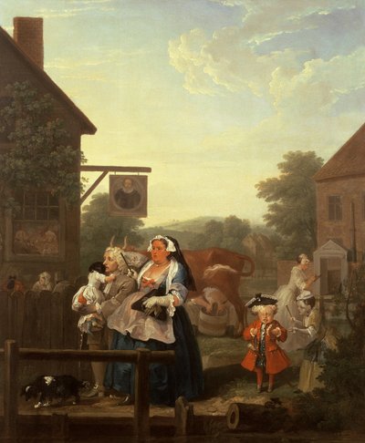 Las cuatro horas del día: Tarde, 1736 de William Hogarth