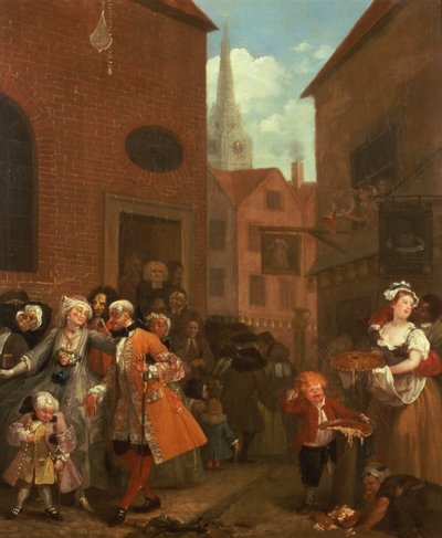 Las cuatro horas del día: Mediodía, 1736 de William Hogarth