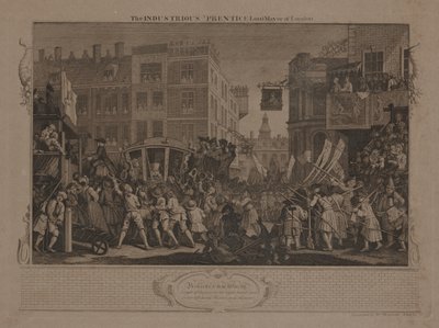 El Aprendiz Industrioso Alcalde de Londres de William Hogarth
