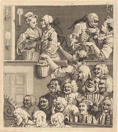 La audiencia risueña de William Hogarth