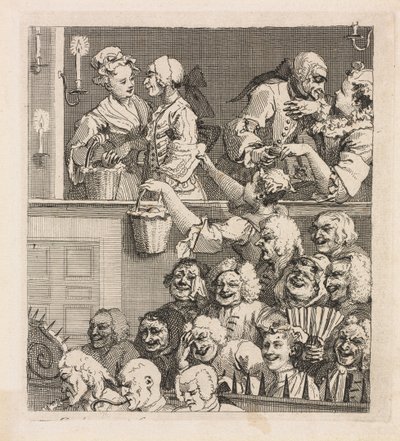La audiencia que ríe de William Hogarth