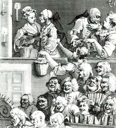 La audiencia risueña, 1733 de William Hogarth