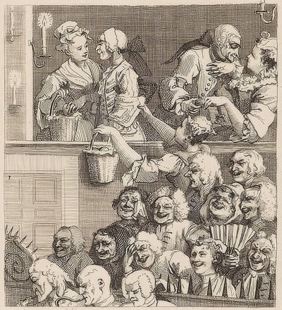 El público risueño de William Hogarth