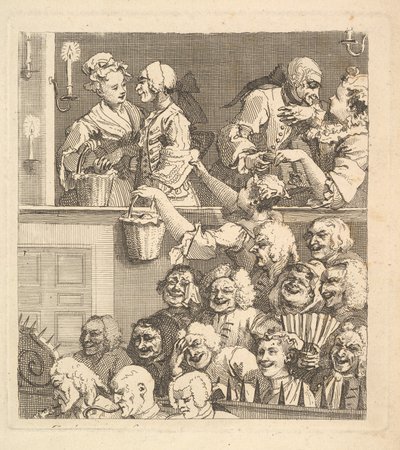 La audiencia risueña de William Hogarth