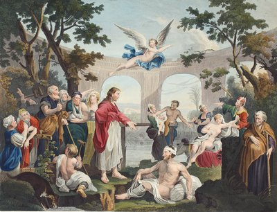 El estanque de Betesda, ilustración de 
