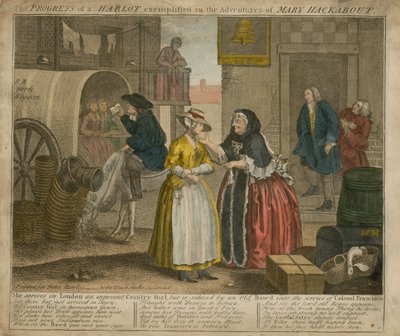 El progreso de una ramera ejemplificado en las aventuras de Mary Mackabout de William Hogarth