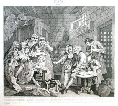 El libertino en prisión, placa VII, de 