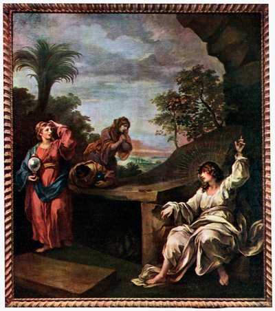 Las tres Marías en la tumba, siglo XVIII, 1910 de William Hogarth