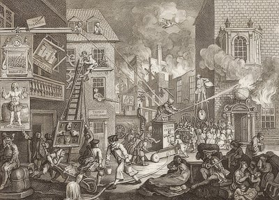 Los tiempos, Lámina 1 de William Hogarth