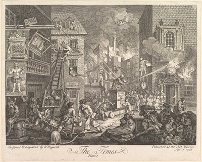 Los tiempos, Placa 1 de William Hogarth