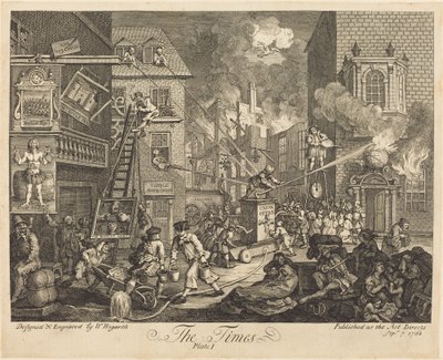 Los Tiempos, pl.1 de William Hogarth