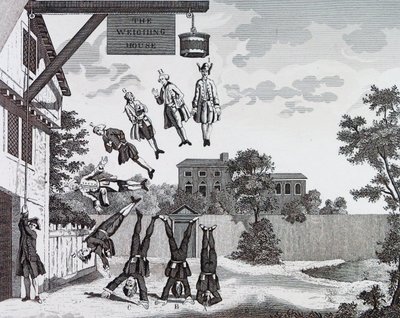 La casa de pesas (gravedad absoluta) de William Hogarth de William Hogarth