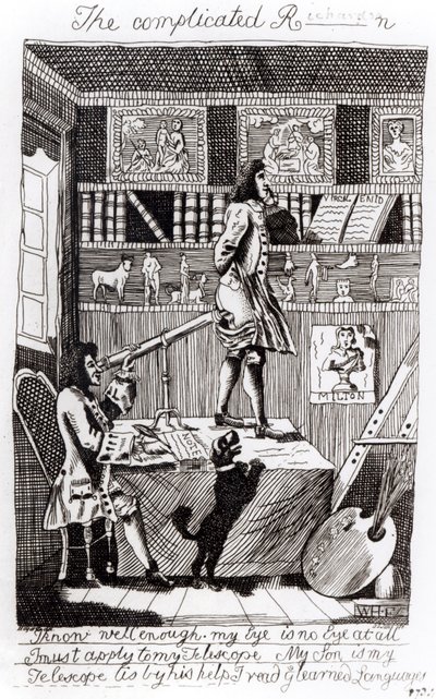 El complicado Richardson, 1724 de William Hogarth