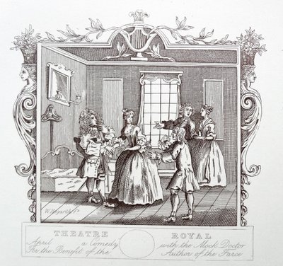 Theatre Royal; Drury lane; Londres de William Hogarth